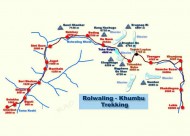 rolwaling valley Khubu trekking map