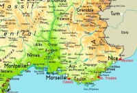 French Riviera map. (www.traildino.com)