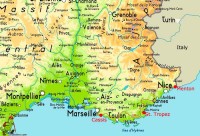 French Riviera map. (www.traildino.com)