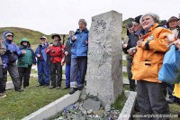 Toast to Shackleton Grytkiven South Georgia island