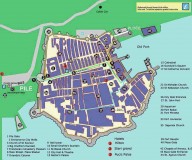 Dubrovnik old town map. Dubrovnik tourist office