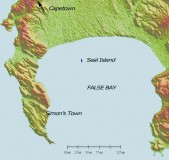  location map Seal Island in False Bay