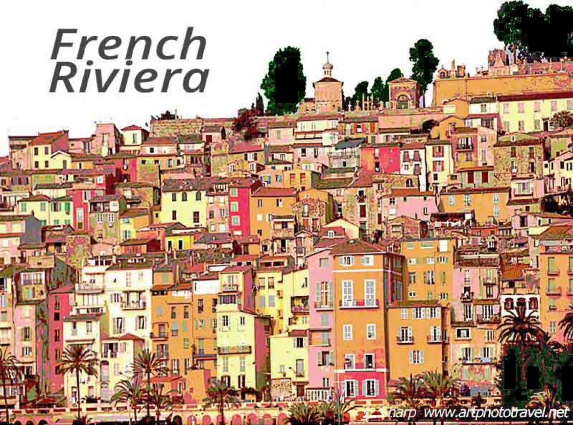 French riviera town of menton