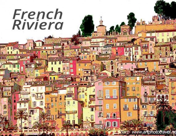 French riviera town of menton