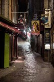 Mont St Michel street early evening