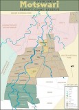  Motswari traversing area map. yellow; exclusive, slate;shared, green; permission needed