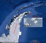 Paulet Island location map,(Google maps)