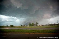 Tornado over Keemey city.