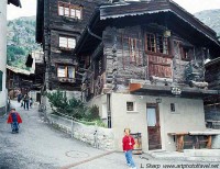 Historic wooden buildings Zermatt