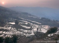 Bada Malzhai at sunset yunnan 