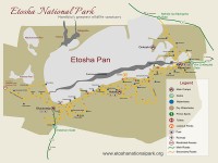 Etosha East tourist map