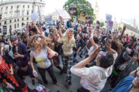 demonstration for refugees London