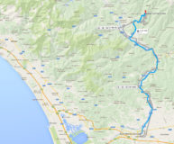 Lucca to Barga route map