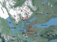 Torres del Paine area map