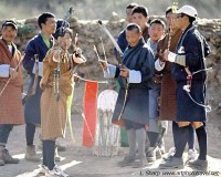 Archery competition, Bhutan style paro
