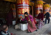 Prayer wheels at the memorial Chorten, Thimpu