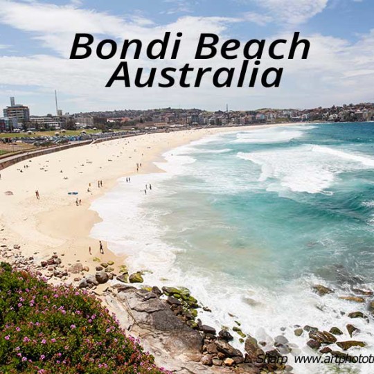 bondi beach panorama sydney australia