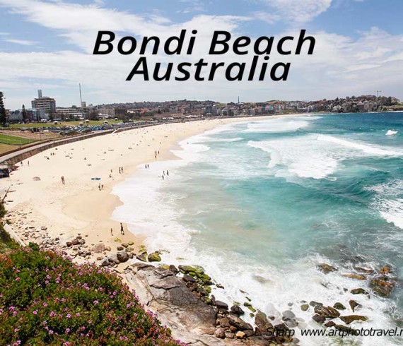 bondi beach panorama sydney australia