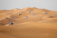 dune bashing in red desert Dubai