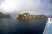 Manuelita island rainbow cocos island