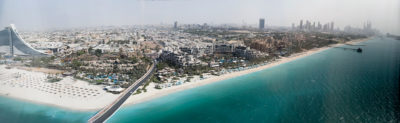 panorama from our suite burj al arab