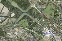 Petit Trianon access map. Google Earth