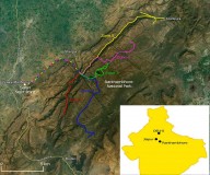 Ranthambhore safari zones. (Google maps)