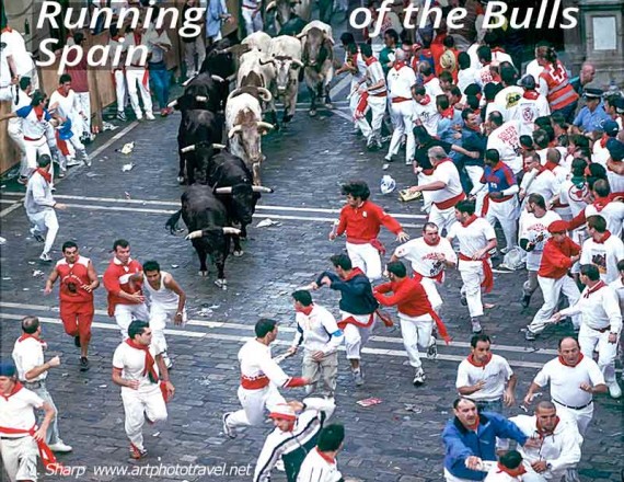 the running of the bulls pamplona spain