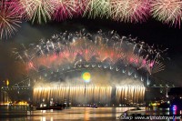 fireworks seen from fort denison sydney new years eve