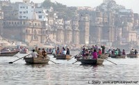 early morning boat ride ganges river varanasi india