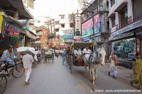 A main street in Varanasi old quarter