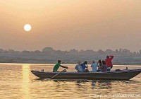 Ganges boat ride at sunrise varanasi india